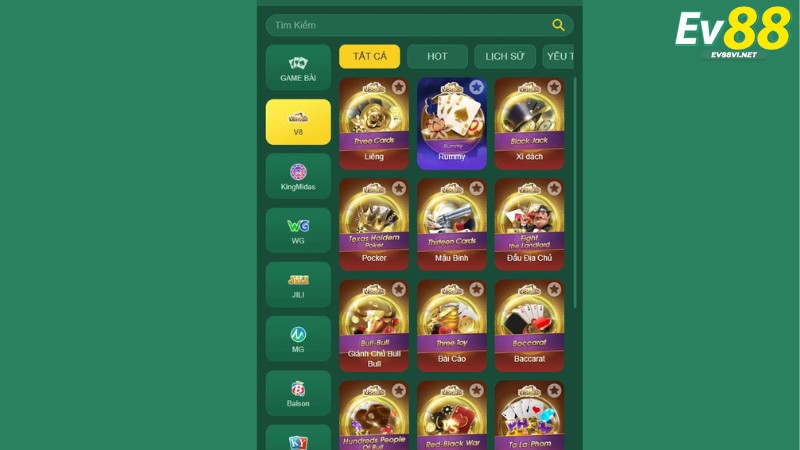 Game bài EV88 – Kho giải trí kinh điển, trúng lớn từng ván!