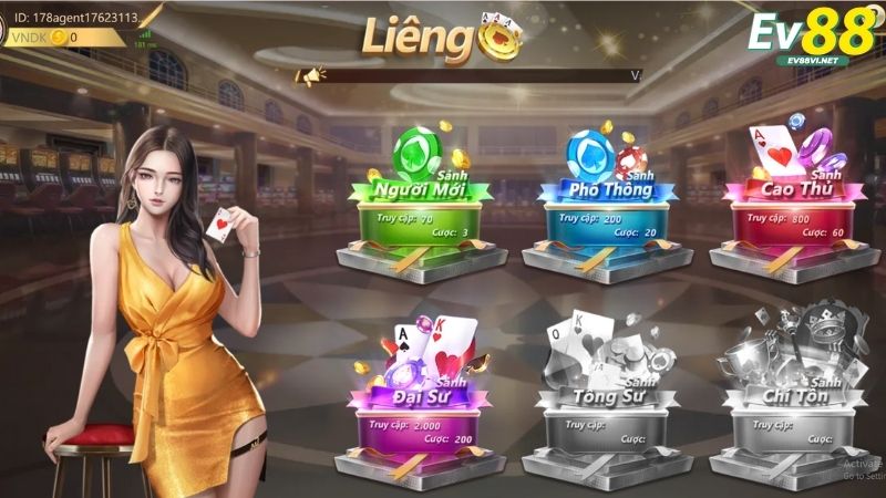 Hướng dẫn cách tham gia chơi game bài tại EV88